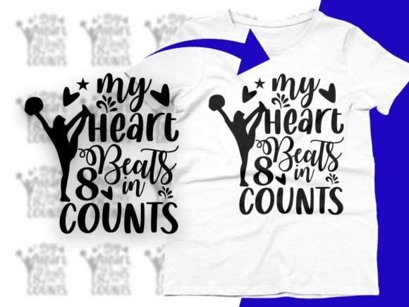 A Cheerleader's Heart in Stitched Form