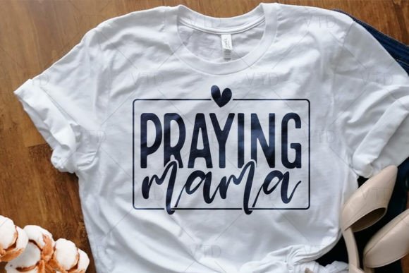 A Praying Mama Graphic for Editorial and Branding Projects