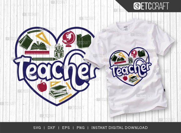 A Versatile Teacher Graphic for T-Shirt and Craft Designs