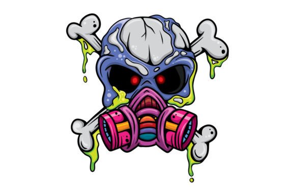 Crafting a Bold Statement: The Masked Skull Graphics for T-Shirt Designs