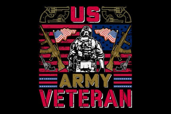 Crafting a Bold Veteran T-Shirt Graphic for Patriotic Projects