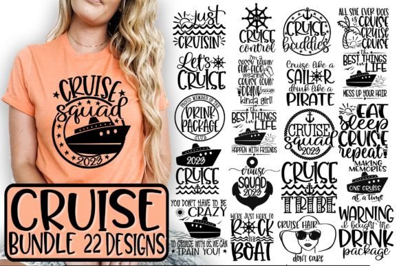 Cruise 2023 Graphics for Modern T-Shirt Designs
