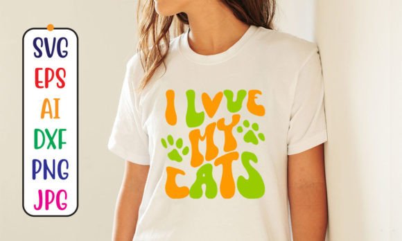 I Love My Cats: A Retro Design for Real Embroidery Projects