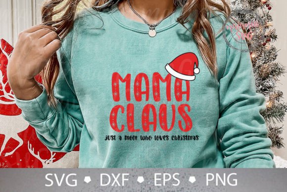 Mama Claus: A Warm Holiday Design for Personalized Gifts